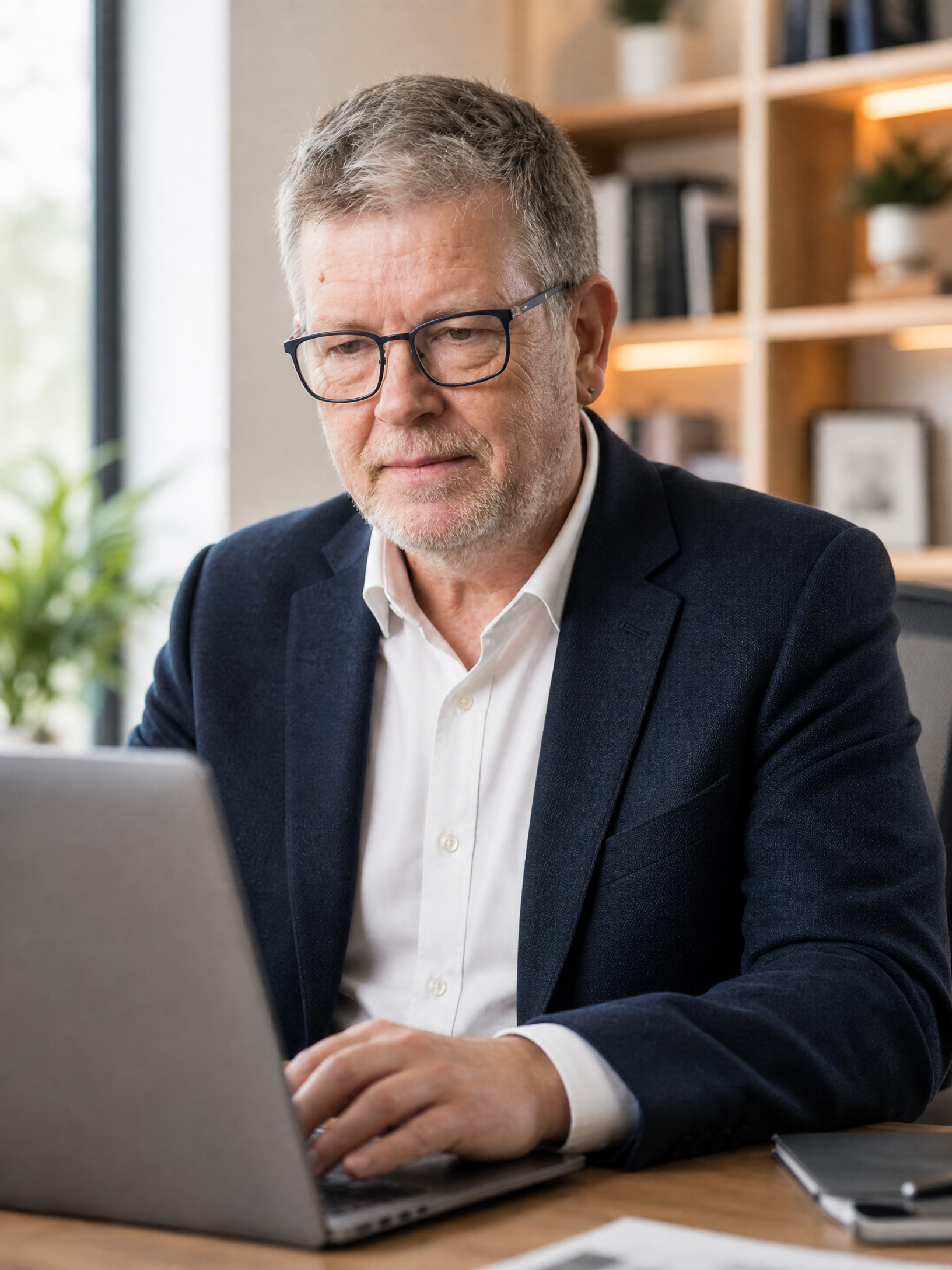 Michael Meissner am Schreibtisch